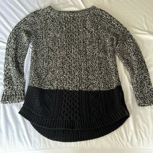 LL Bean Fisherman Tunic Sweater